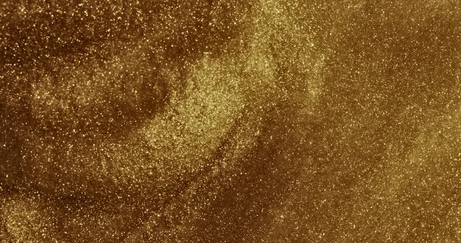 Gold swirling on a screensaver