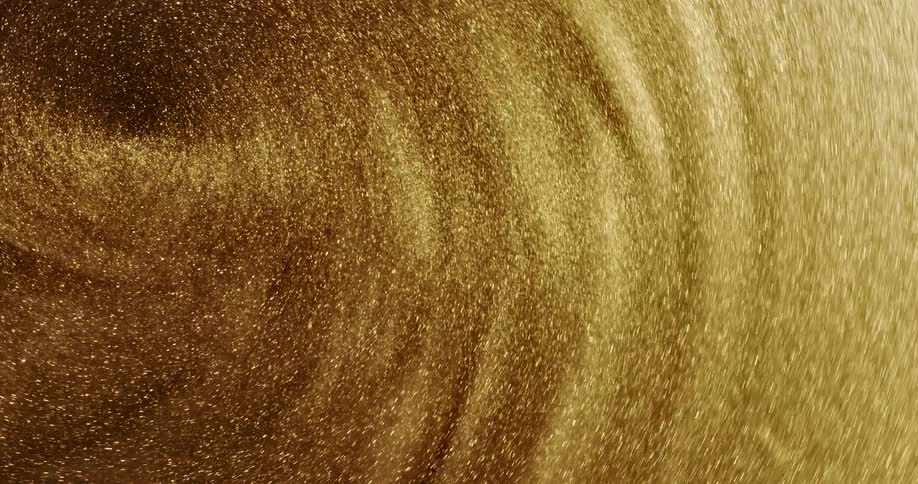Gold swirling on a screensaver