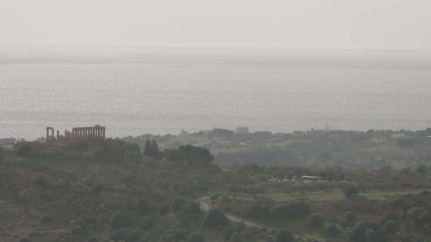 A city near the ocean