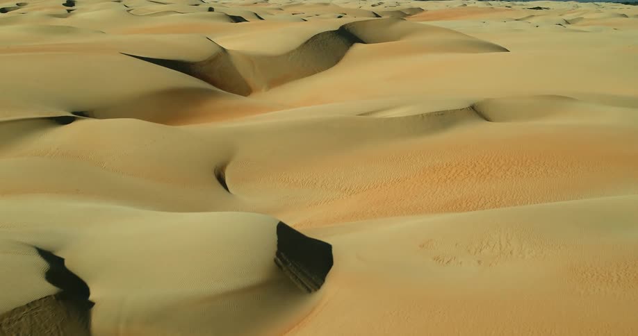 A view of a desert full of dunes