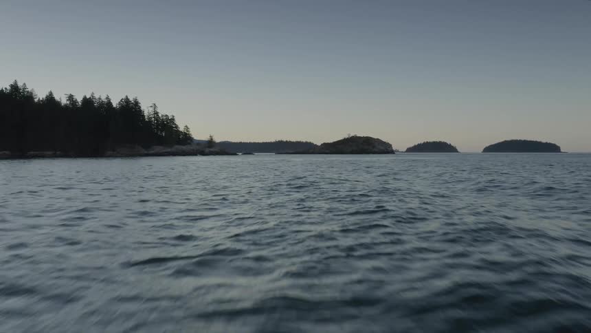 The water is rough around the land