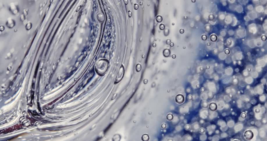 The bubbles float around in the gel