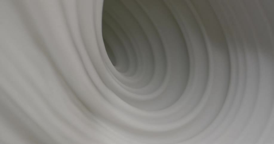 A view of a tunnel thats white