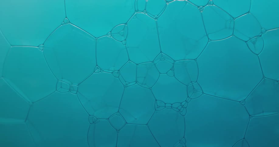 Abstract footage of bubbles in water