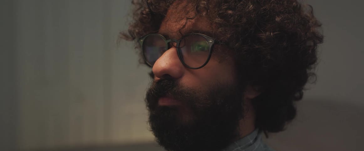 A man is nodding his head