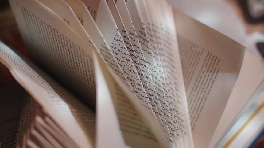 Many pages of a book have the page corners folded down
