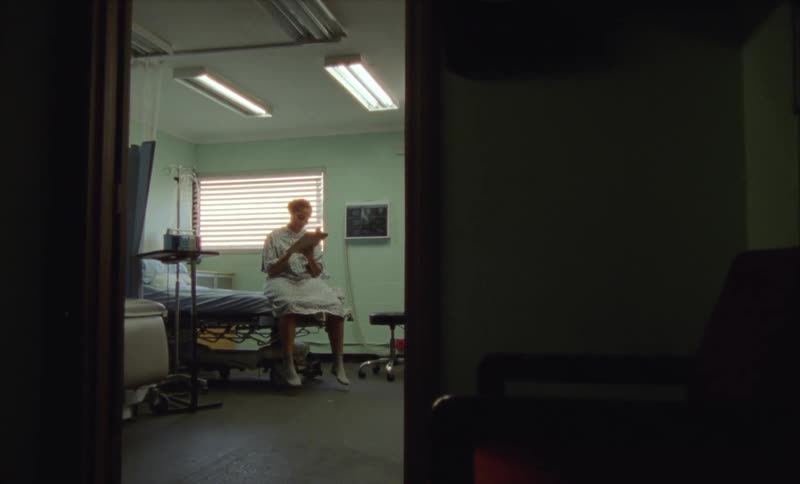 Patient is waiting in the doctor office in the middle of the day
