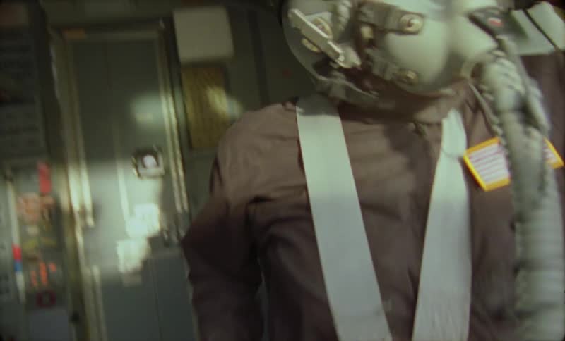 A pilot is shaking around in the pit