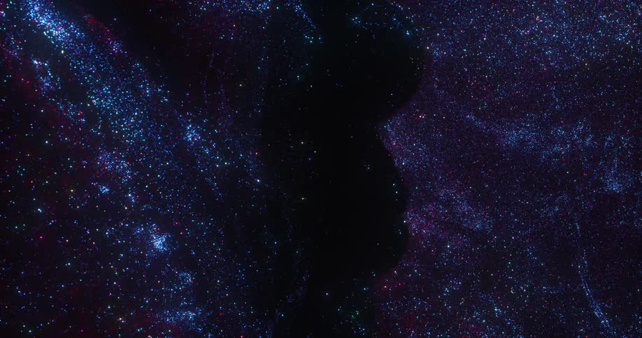 A view of water reflecting stars