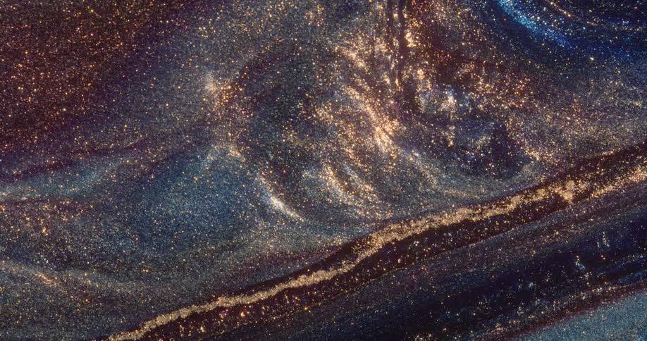 A view of water with glitter in it