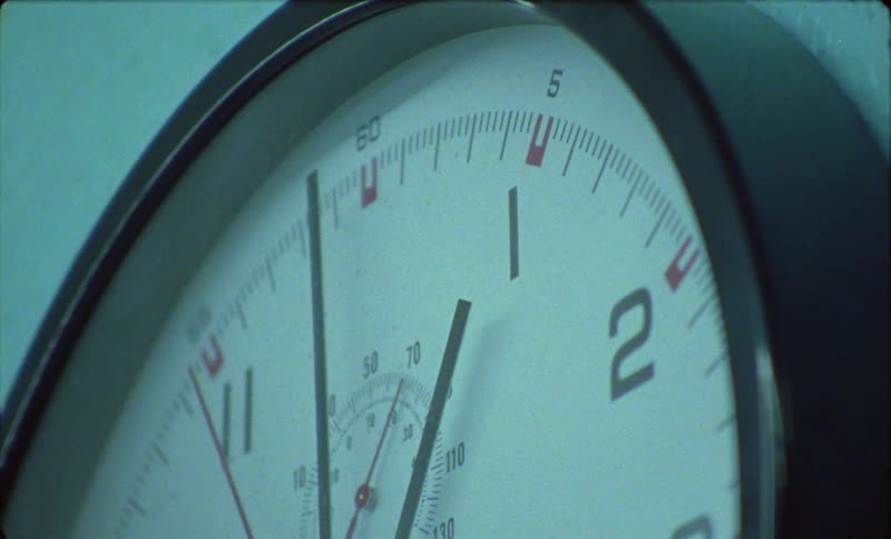 Close up of analog clock