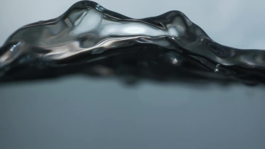 The water splashes around