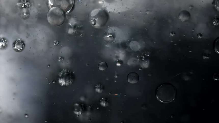 A view of bubbles underwater
