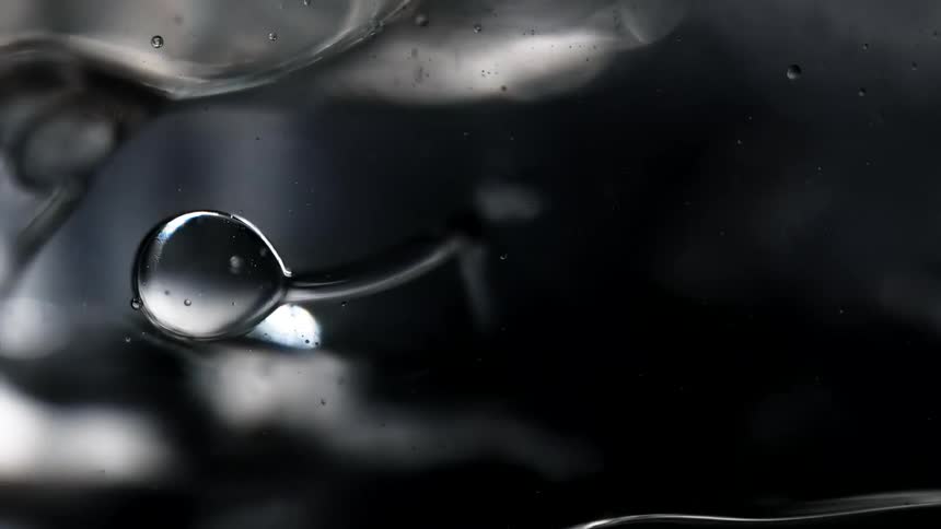 A view of bubbles in the water