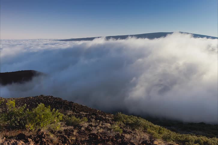 Time lapse of clouds over land