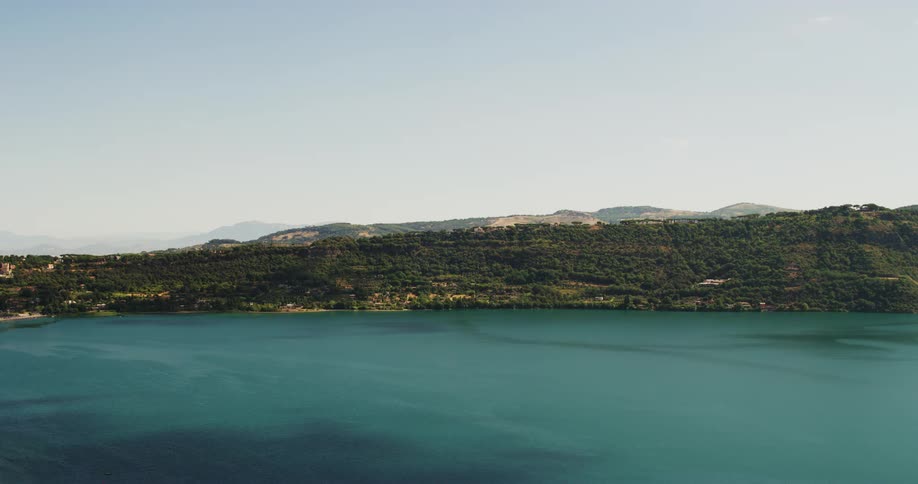 A coastal area on a clear day