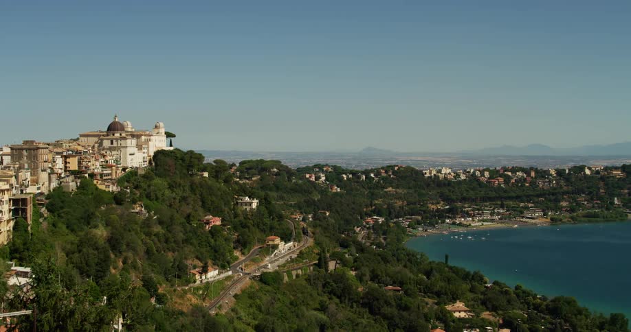 A city is on the coast of the island
