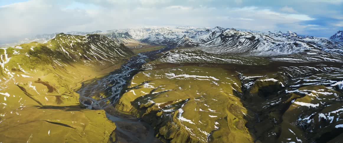 A view of mountains outdoors