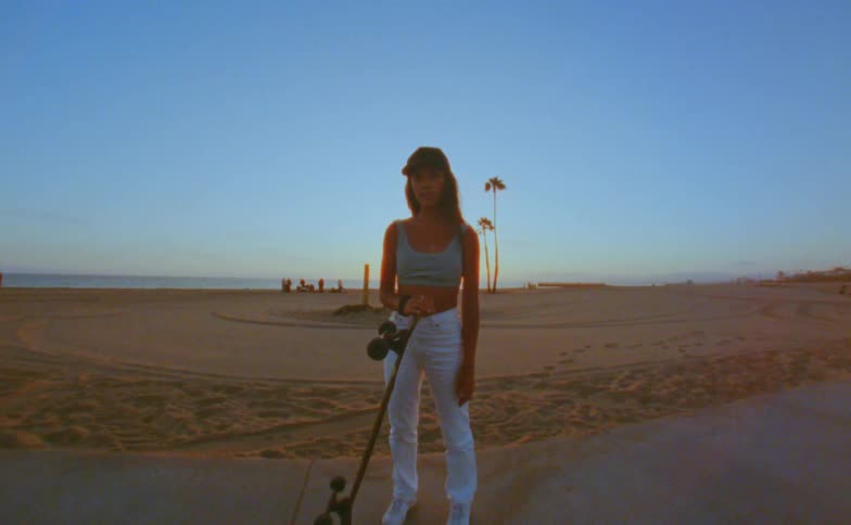 A woman standing outdoors