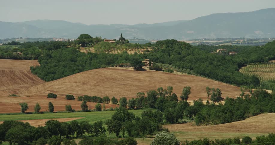 Shot of countryside and farmland