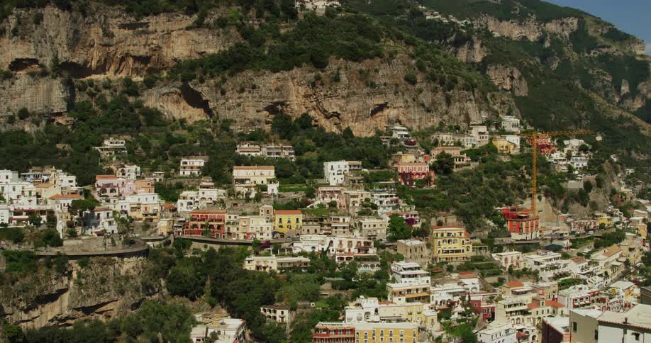 Houses and buildings on a hillside