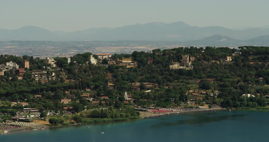 Shot of a seaside community