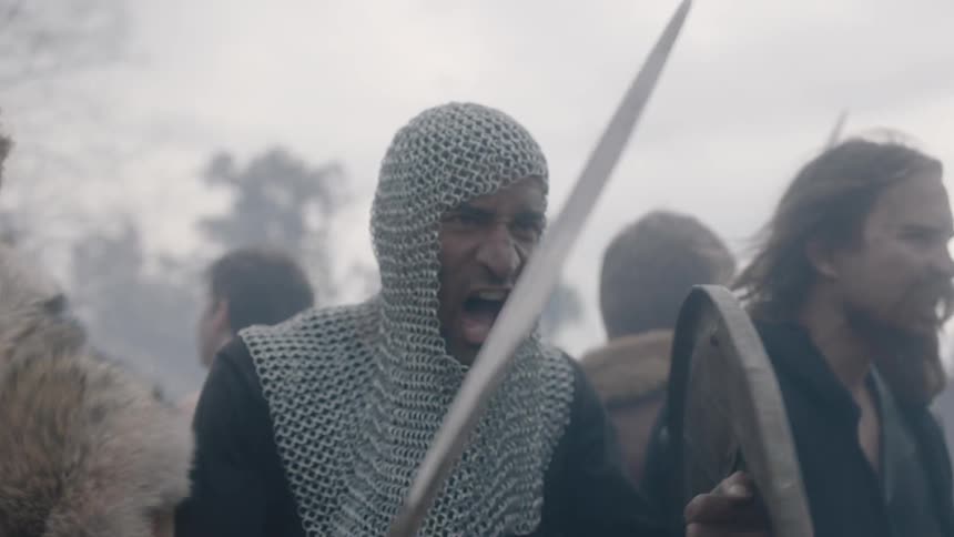 Warriors stand together ready to fight
