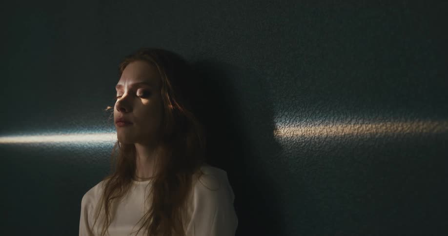 A woman standing in a room