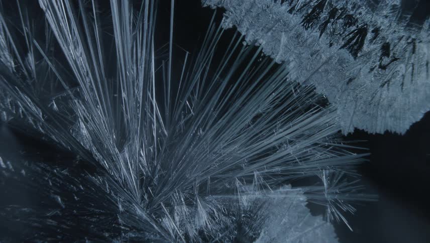 A view of ice forming