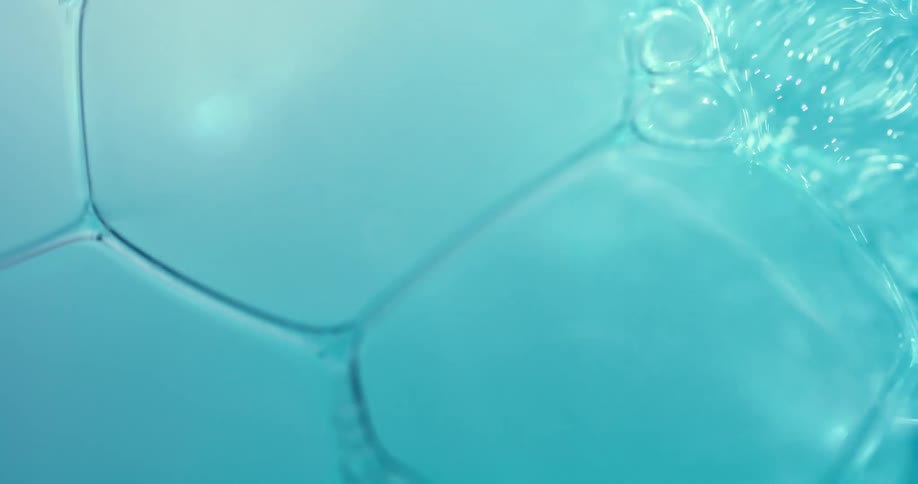 Close up of water bubble
