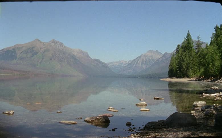 Lake McDonald In Glacier National Park shot on 16mm film