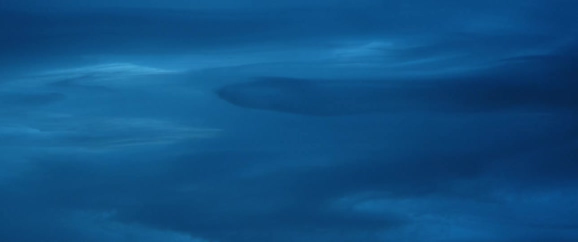 Blue and white atmosphere slowly moves