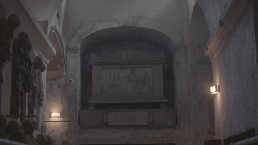A crypt is full of bones