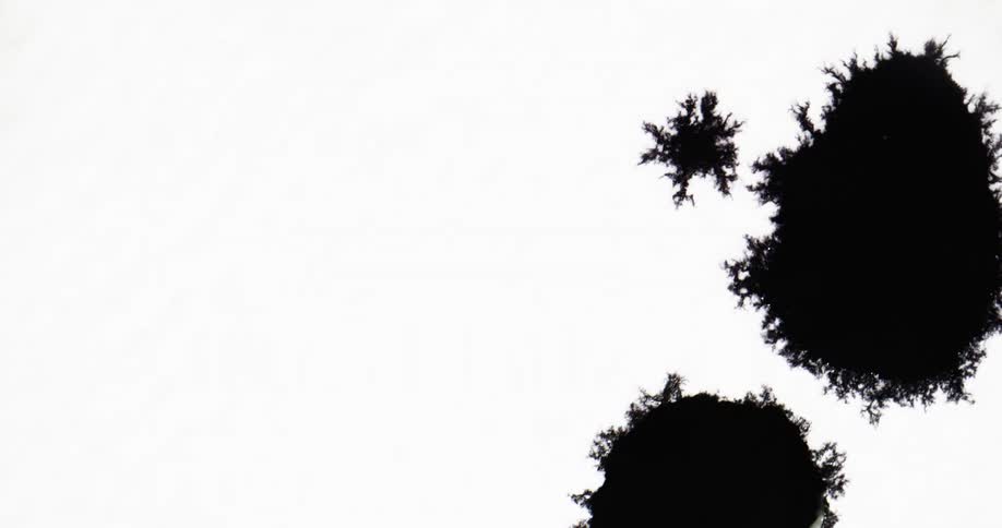 The black color spreads around