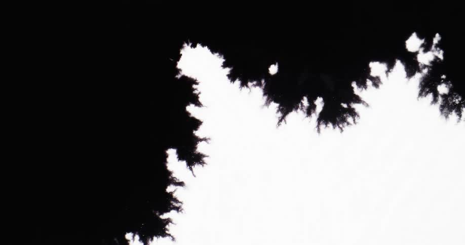 The black color moves around