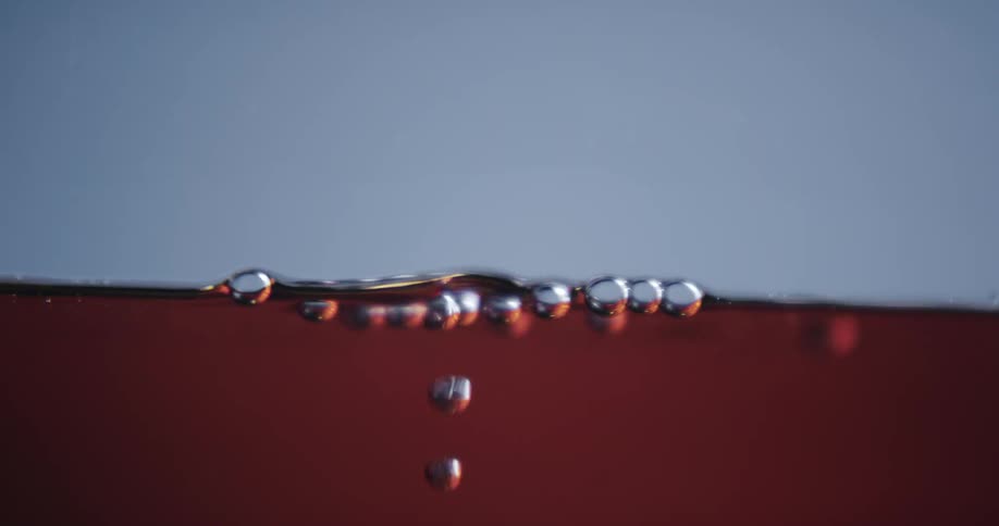 Bubbles in boiling water