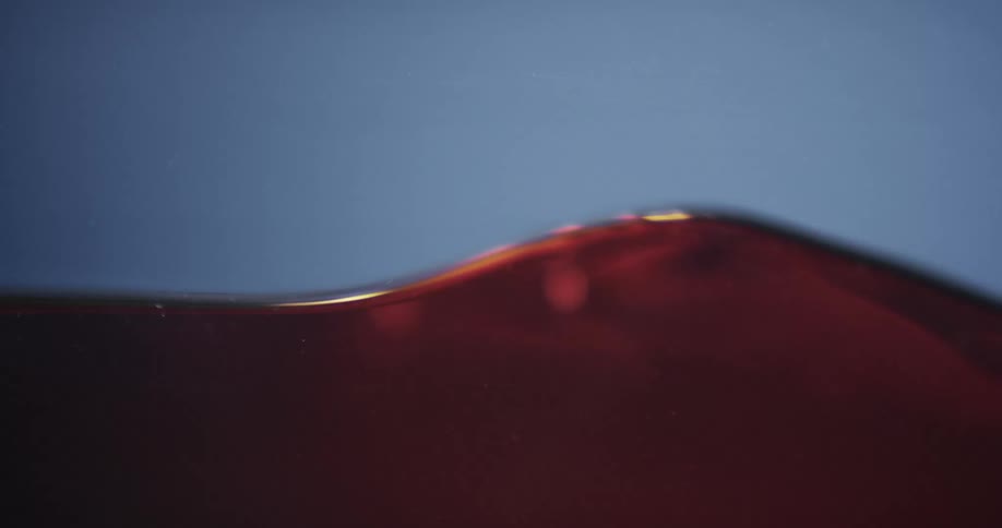 The red water moves in waves