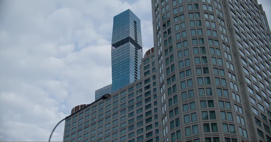 A view of buildings outdoors