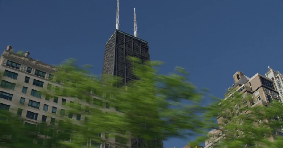 Apartments and high rise office buildings in a city