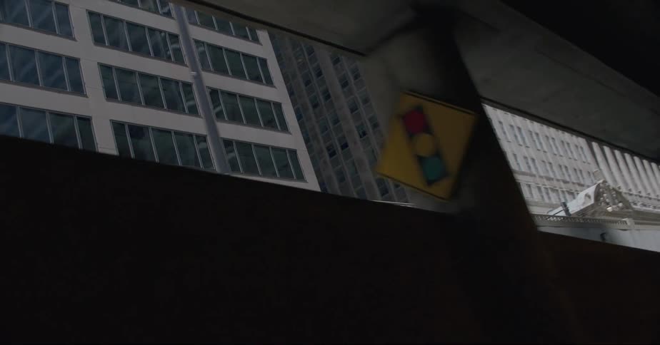 Office buildings next to a tunnel