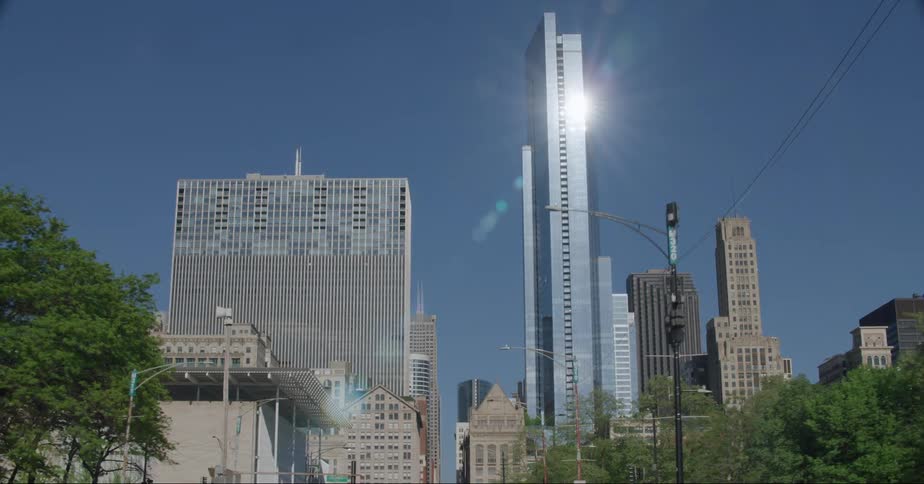 Office buildings in a city