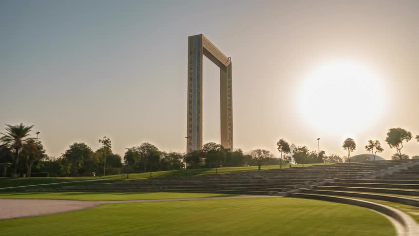 A landmark in a public park