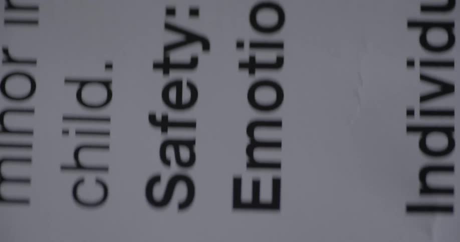 Close up of a piece of paper with text