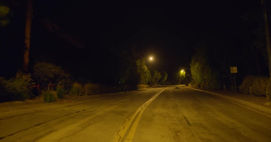 The road is dark and full of shade
