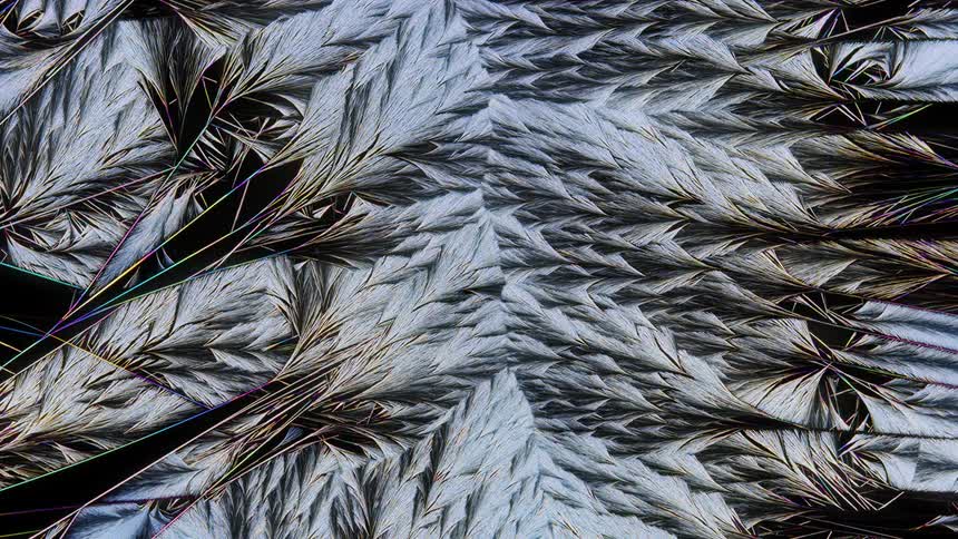 The crystallization of freezing water
