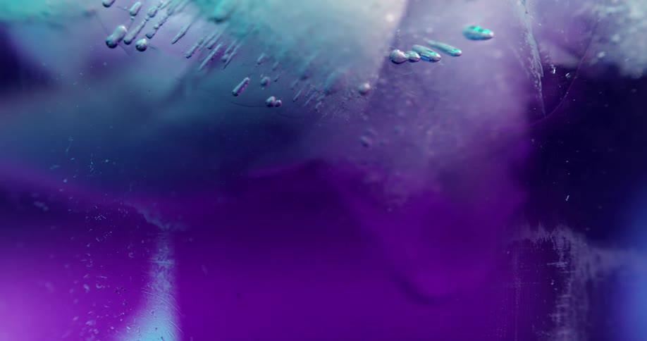 Ice floats in the water