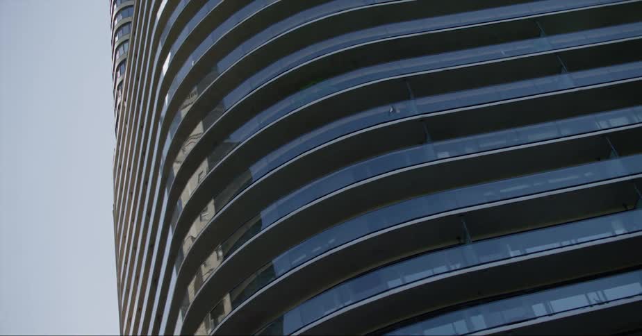 Close up of a high rise office building