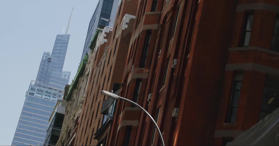 City apartment buildings in midtown with a view of the summit one vanderbilt tourist attraction