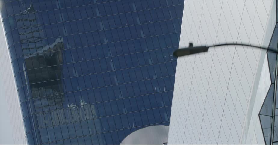 Exterior view of office building in the city