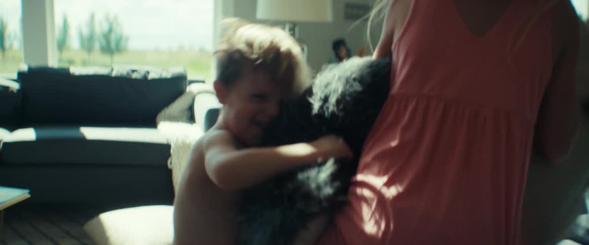 Children have a pillow fight